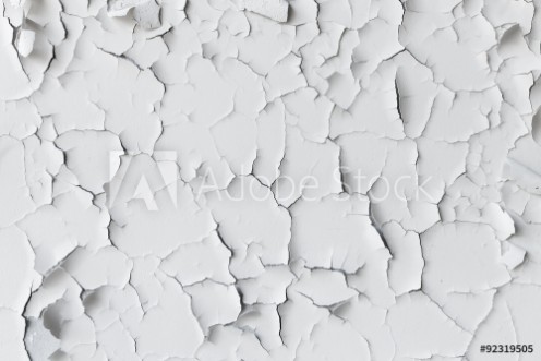 Bild på Cracked flaking white paint background texture